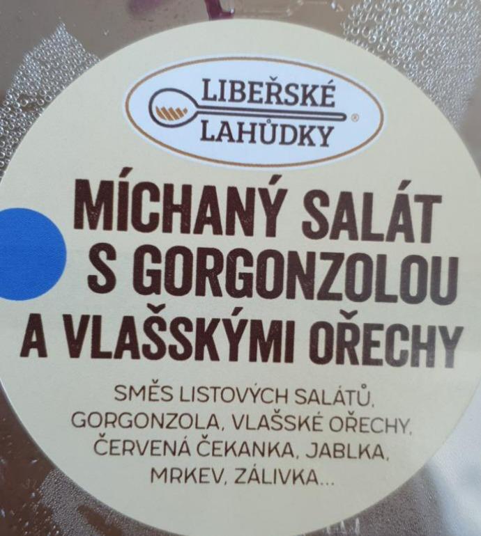 Fotografie - míchaný salát s gorgonzolou Libeřské lahůdky