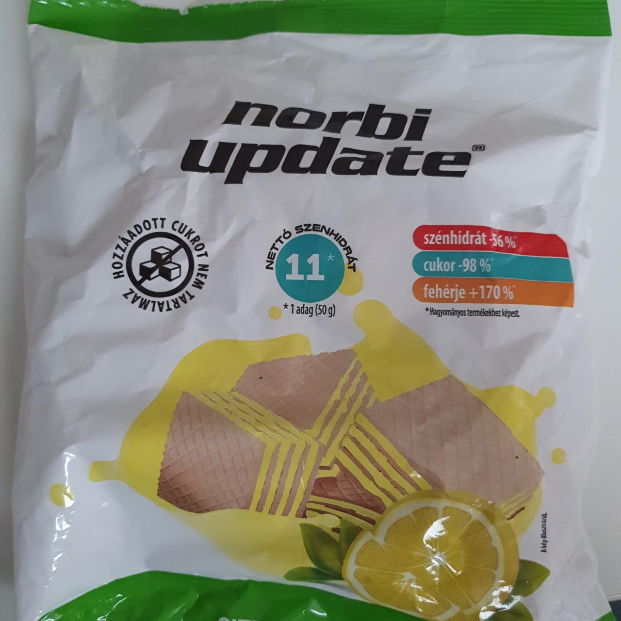 Fotografie - Oplatky plněné citrónovým krémem a sladidlem Norbi Update