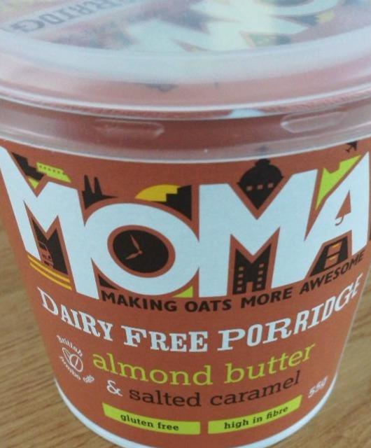 Fotografie - Dairy free porridge almond butter & salted caramel Moma