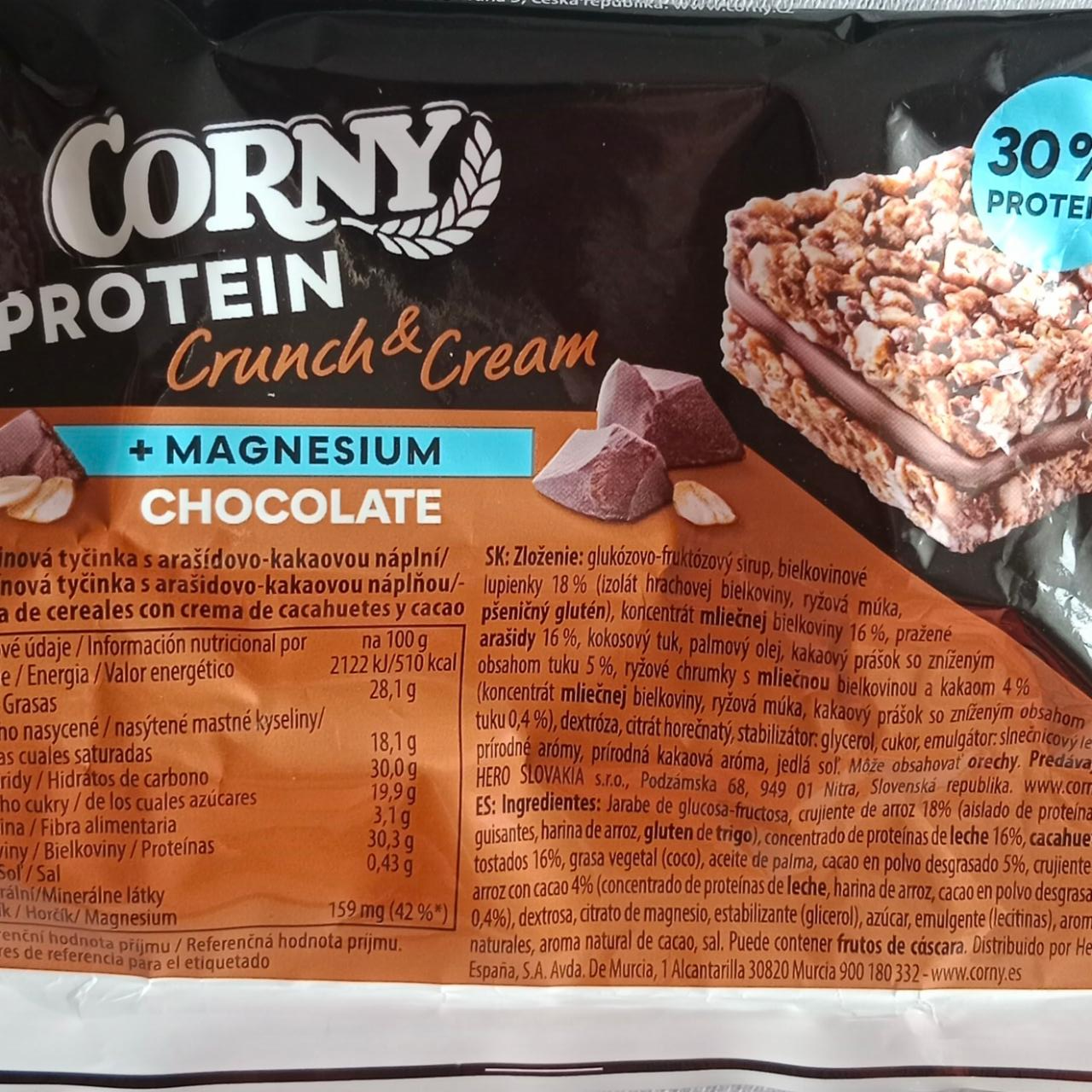 Fotografie - Protein Crunch & Cream + Magnesium Chocolate Corny