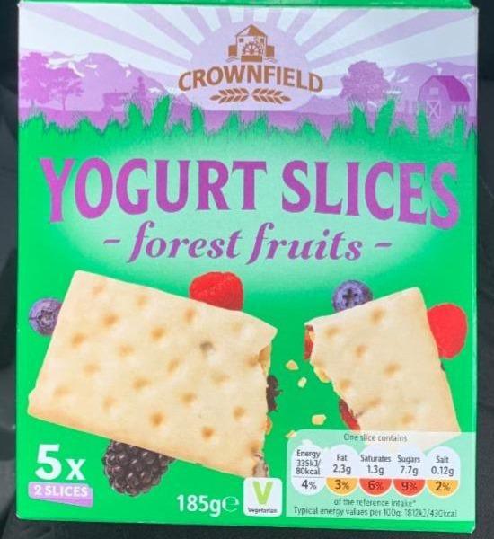 Fotografie - Yogurt Slices forest fruits Crownfield