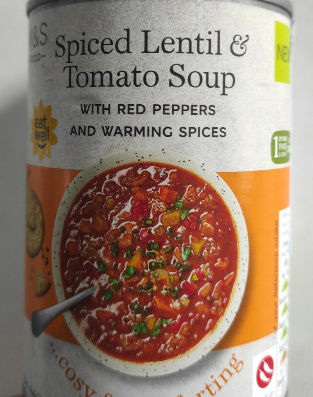 Fotografie - Spiced Lentil & Tomato Soup M&S Food