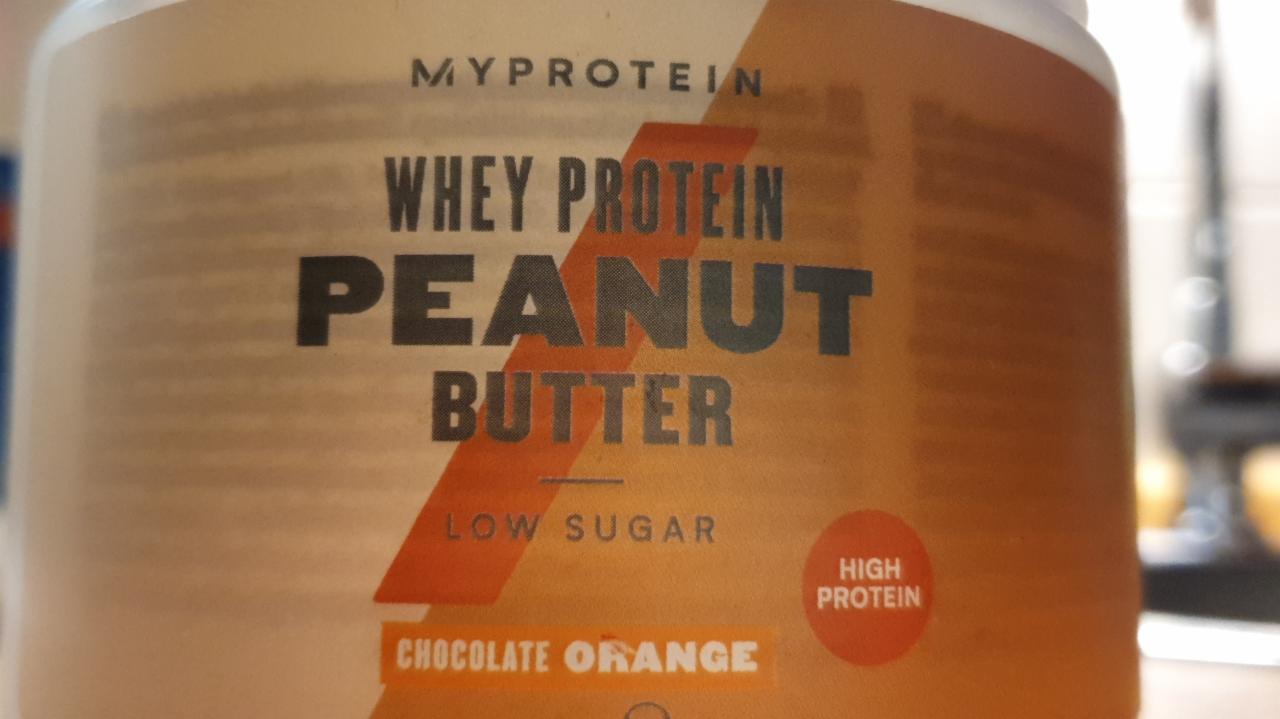 Fotografie - Whey Protein Peanut Butter Original Chocolate Orange Myprotein