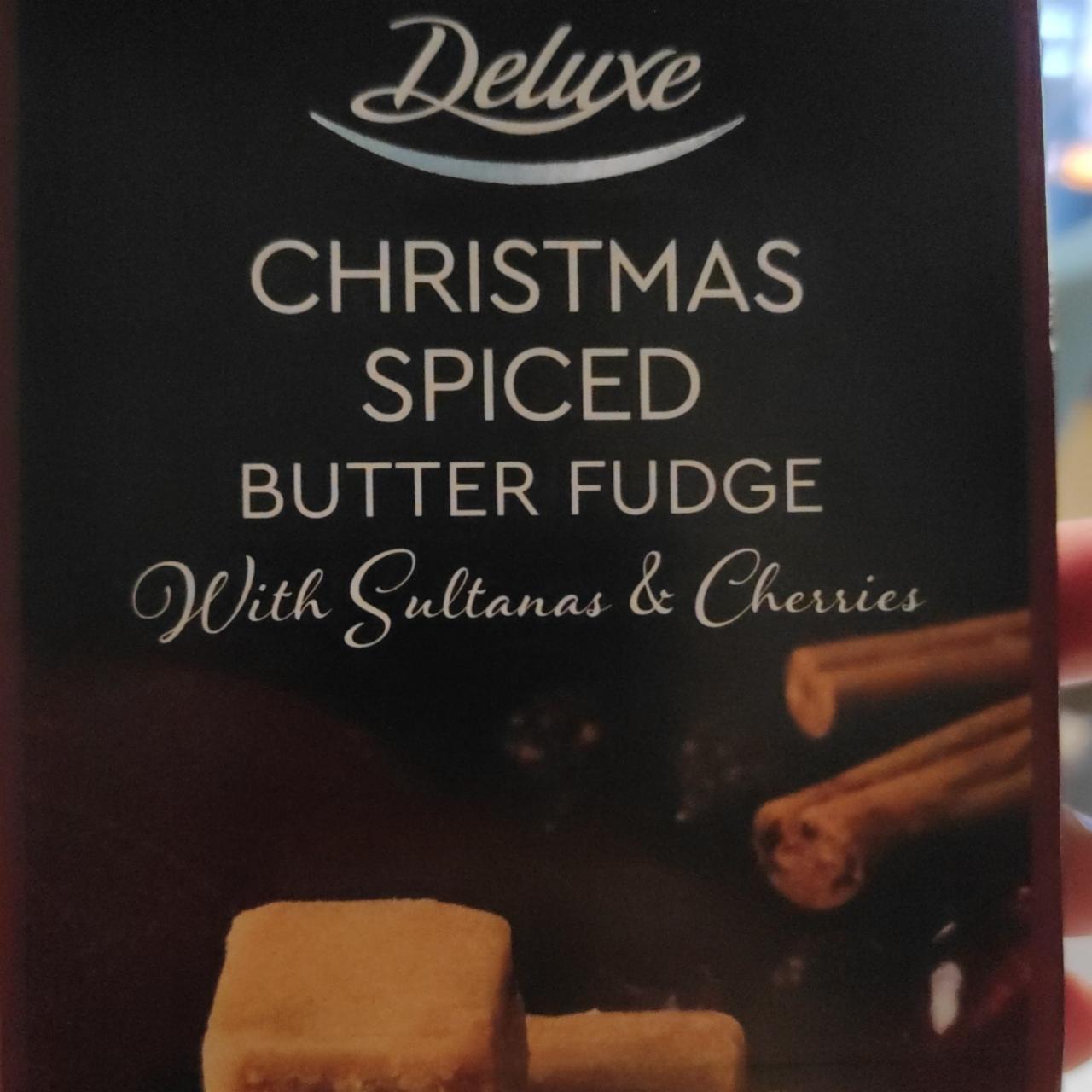 Fotografie - Christmas Spiced Butter Fudge with Sultanas & Cherries Deluxe