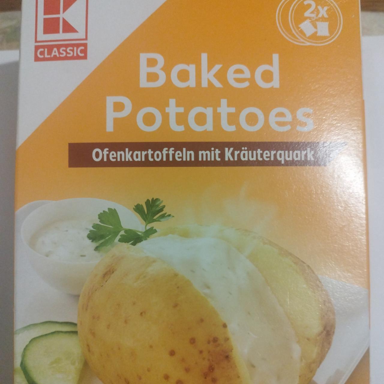 Fotografie - Baked Potatoes Ofenkartoffeln mít Kräuterquark K-Classic