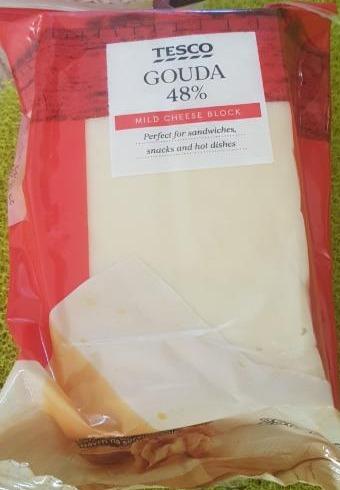 Fotografie - Gouda 48% mild cheese block Tesco