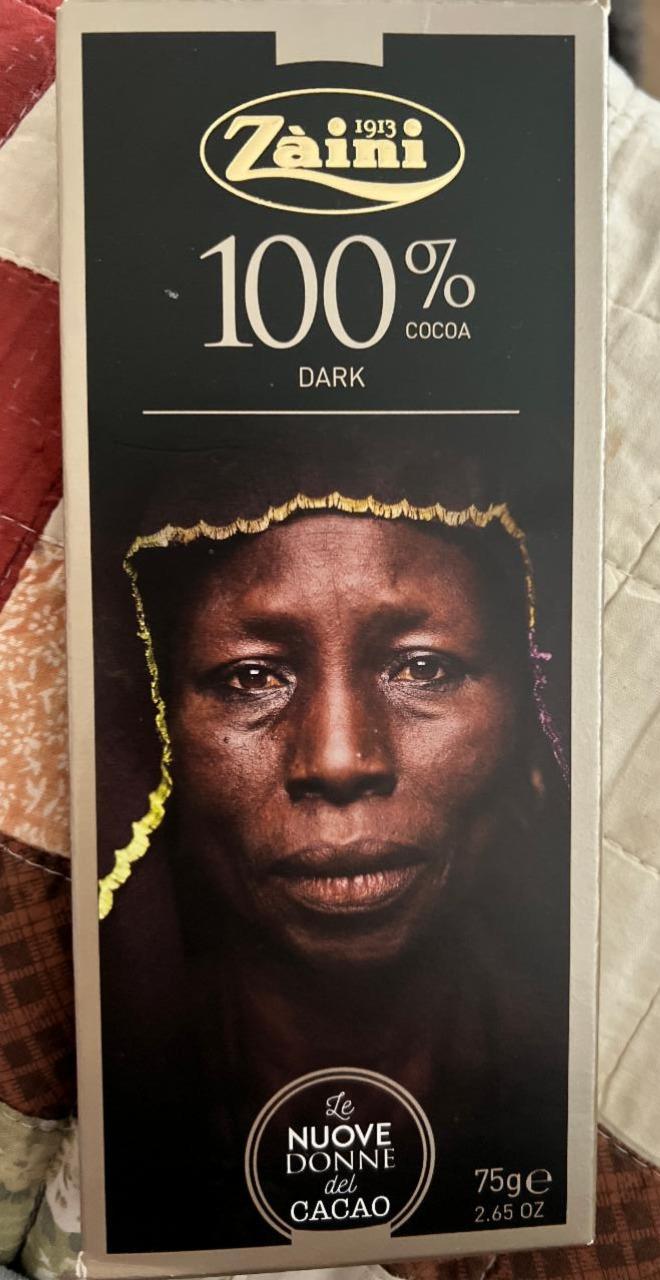 Fotografie - 100% cacao Dark chocolate Zàini
