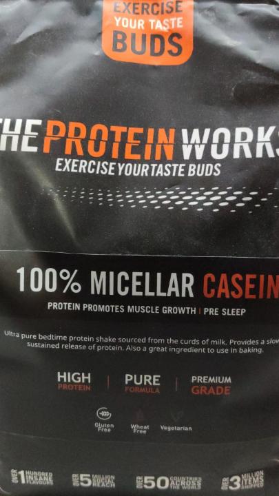 Fotografie - The Protein Works 100% micellar casein vanilla creme