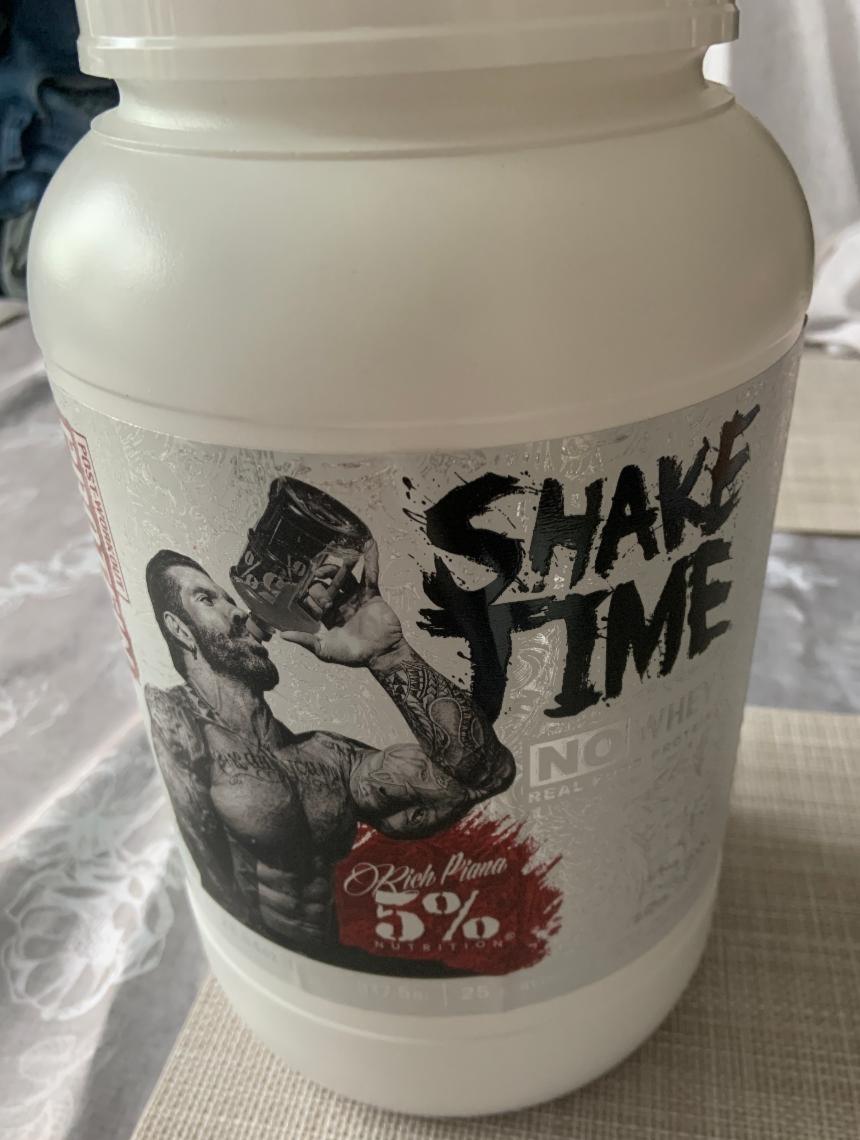 Fotografie - Rich Piana Shake Time no whey real good protein 5% Nutrition