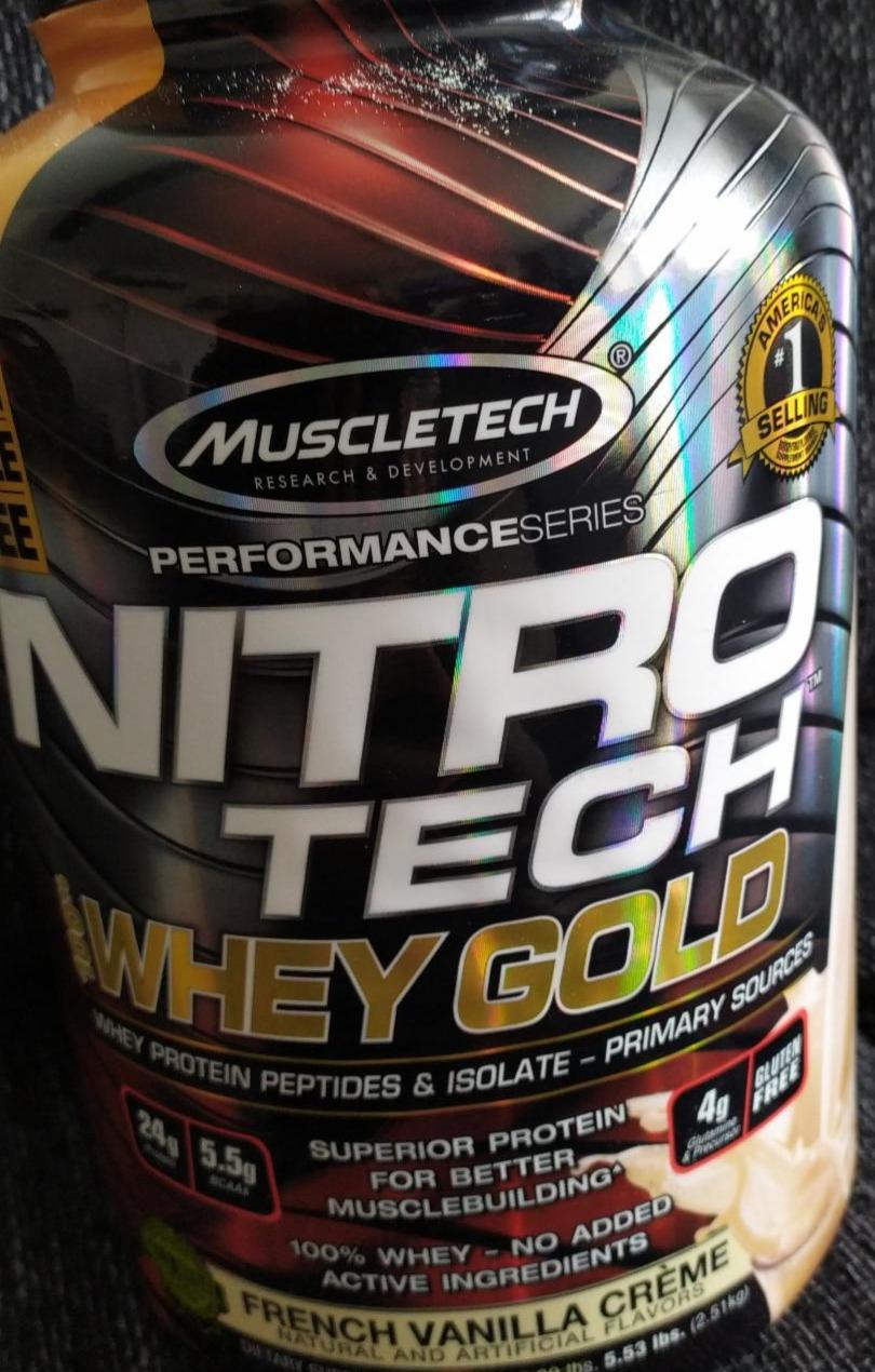 Fotografie - Nitro-Tech 100% Whey Gold French Vanilla creme MuscleTech