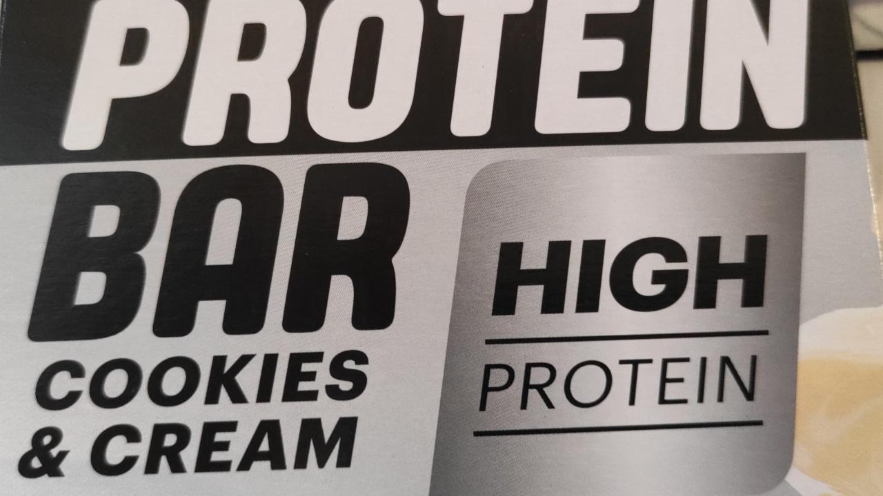Fotografie - High Protein Protein Bar Cookies & Cream Lidl