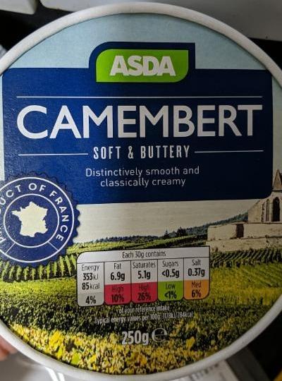 Fotografie - Camembert Soft & Buttery Asda