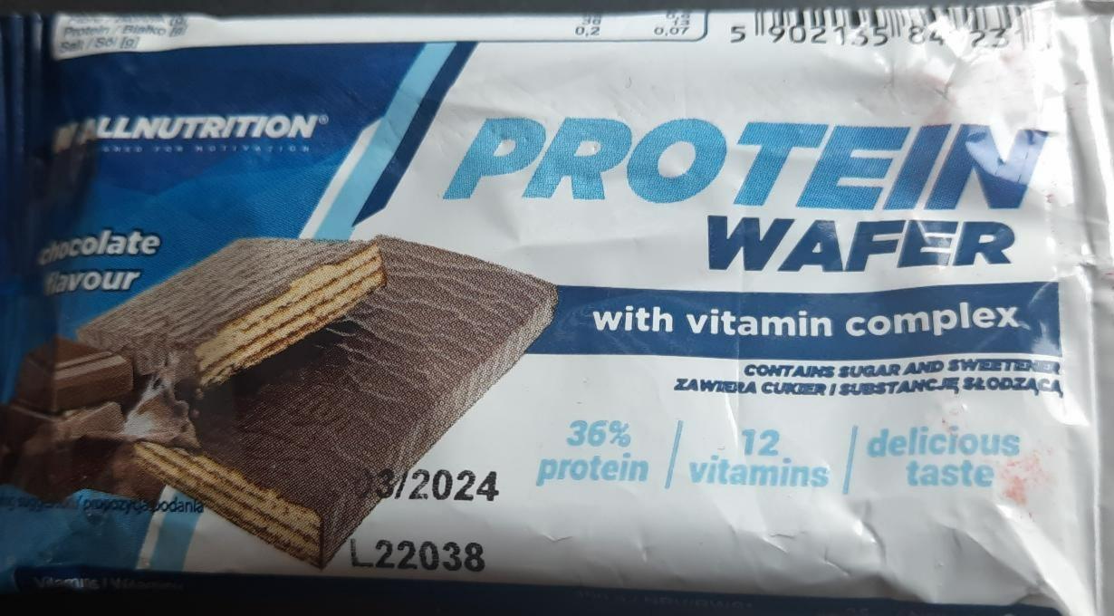 Fotografie - Protein wafer Chocolate flavour Allnutrition