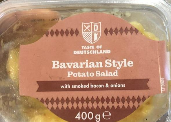 Fotografie - Bavarian Style Potato Salad with smoked bacon & onions Taste of Deutschland