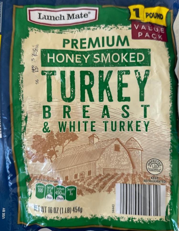 Fotografie - Premium honey smoked turkey breast & white turkey Lunch Mate