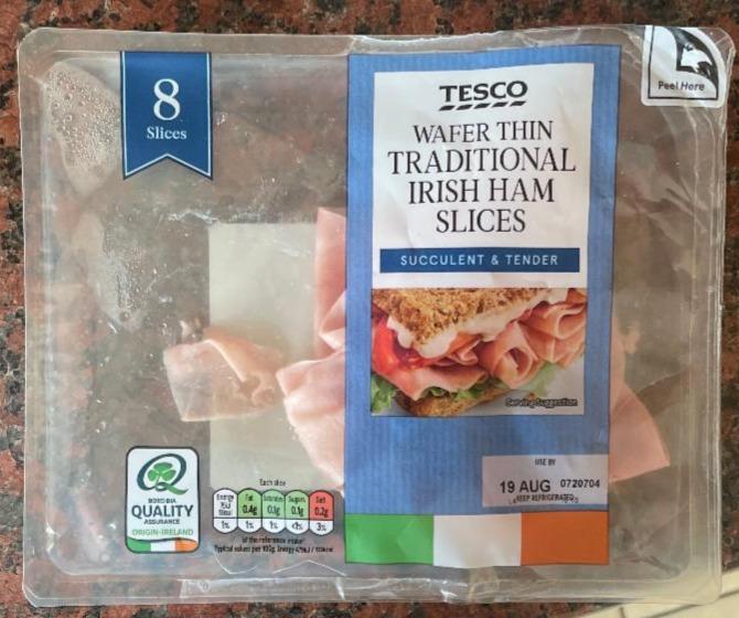 Fotografie - Traditional Irish Ham slices Tesco
