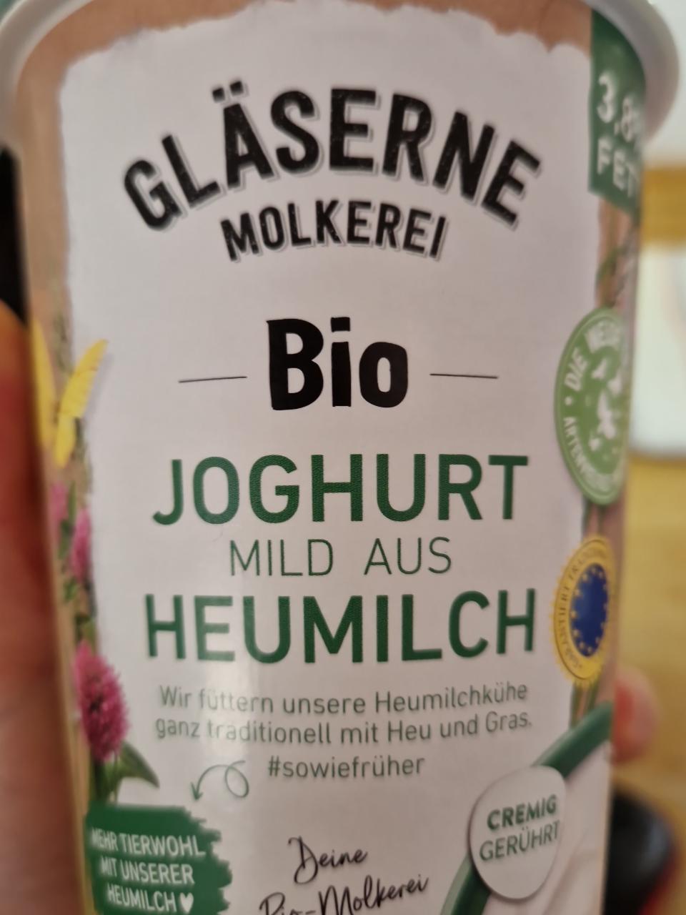 Fotografie - Bio Joghurt mild aus heumilch Gläserne Molkerei