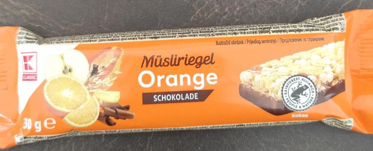 Fotografie - Müsliriegel Orange Schokolade K-Classic