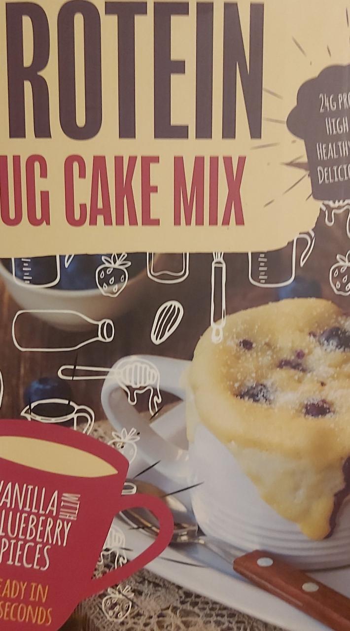 Fotografie - Protein Mug cake mix Vanilla with blueberry pieces GymBeam