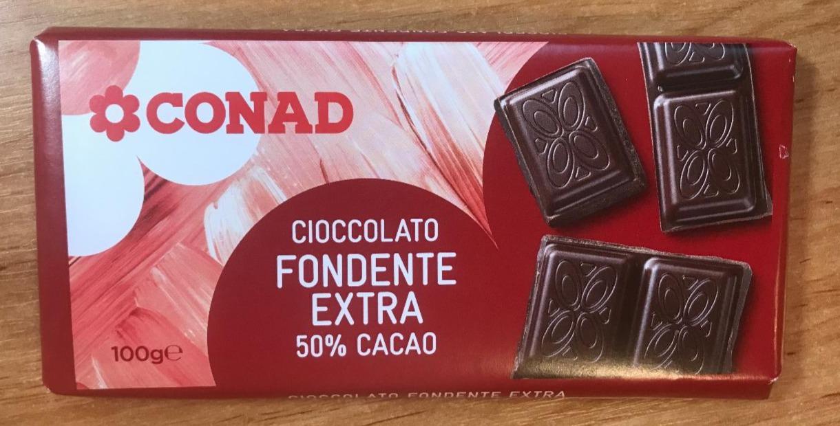 Fotografie - Cioccolato fondente extra 50% cacao Conad