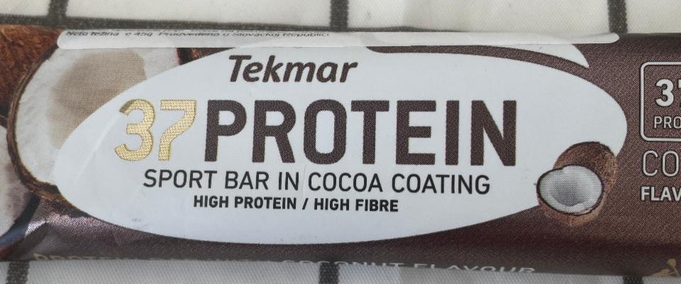 Fotografie - Tekmar 37protein sport bar in cocoa coating coconut flavour