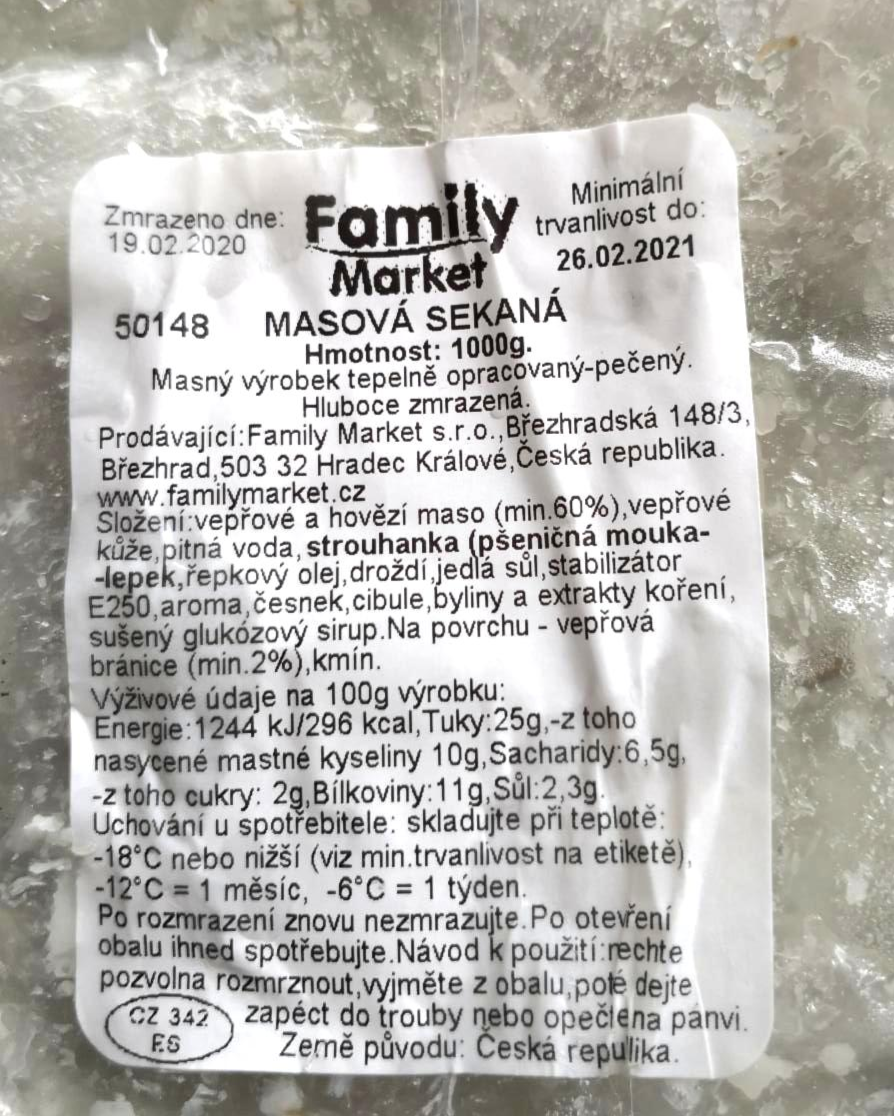 Fotografie - Masová sekaná Family market 