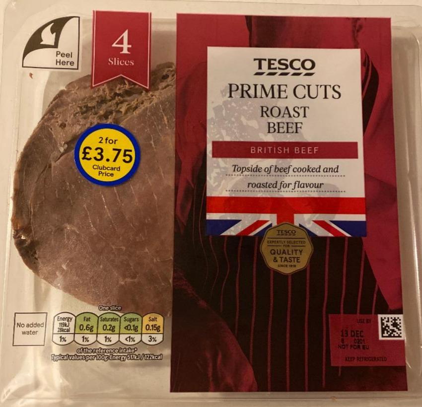 Fotografie - Prime Cuts Roast Beef Tesco