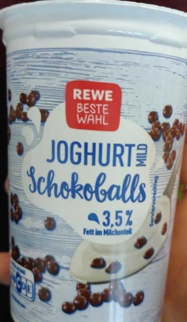 Fotografie - Joghurt mild Schokoballs 3,5% Fett Rewe beste wahl