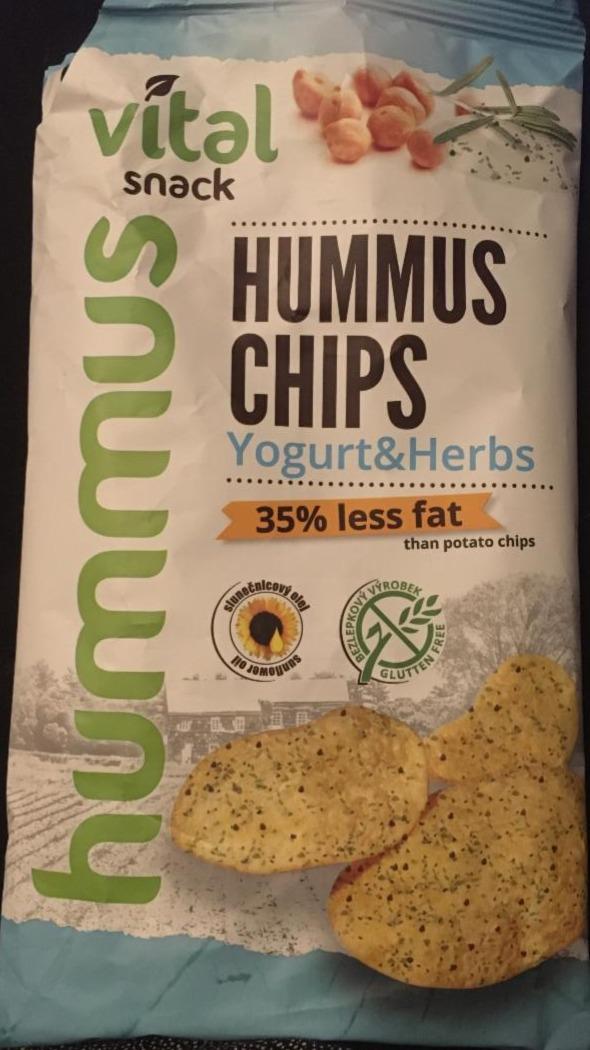 Fotografie - Hummus Chips Yogurt & Herbs Vital snack