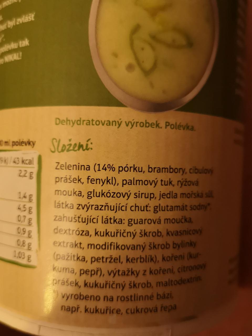 Fotografie - Pórková krémová polévka Nikal