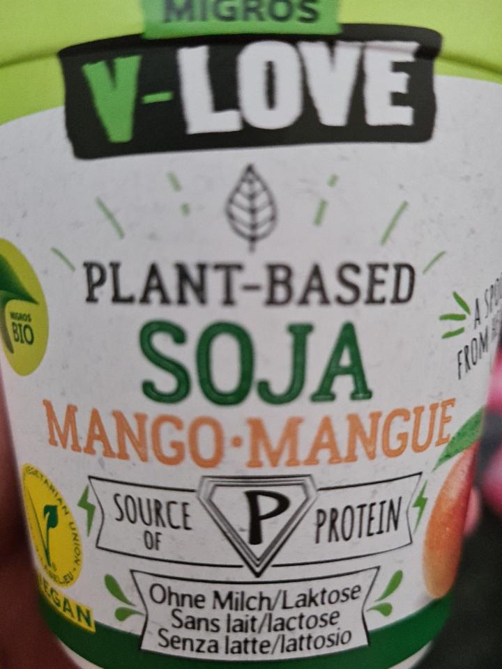 Fotografie - V-LOVE Plant based Soja Mango Migros