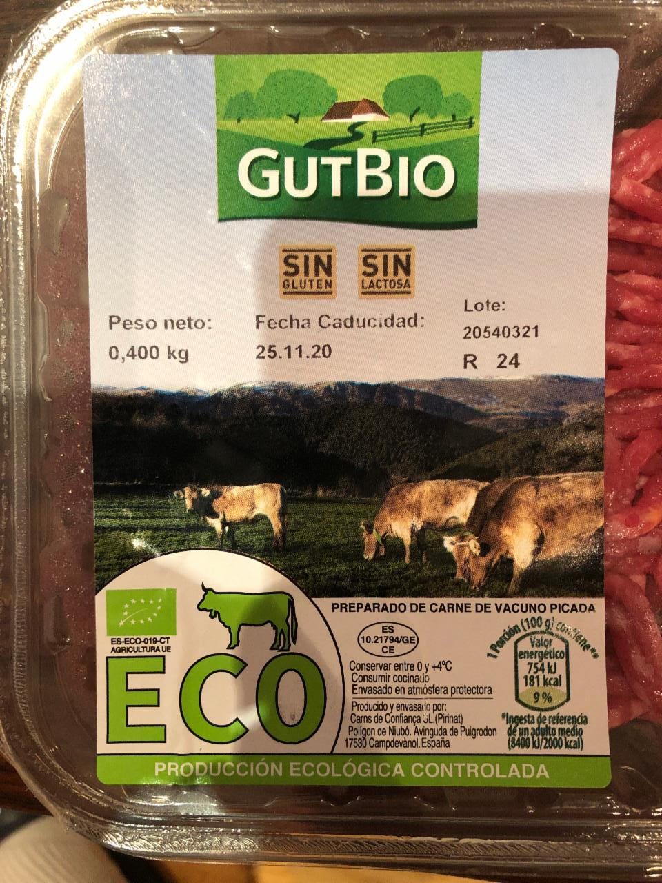 Fotografie - Preparado de Carne de Vacuno Picada GutBio