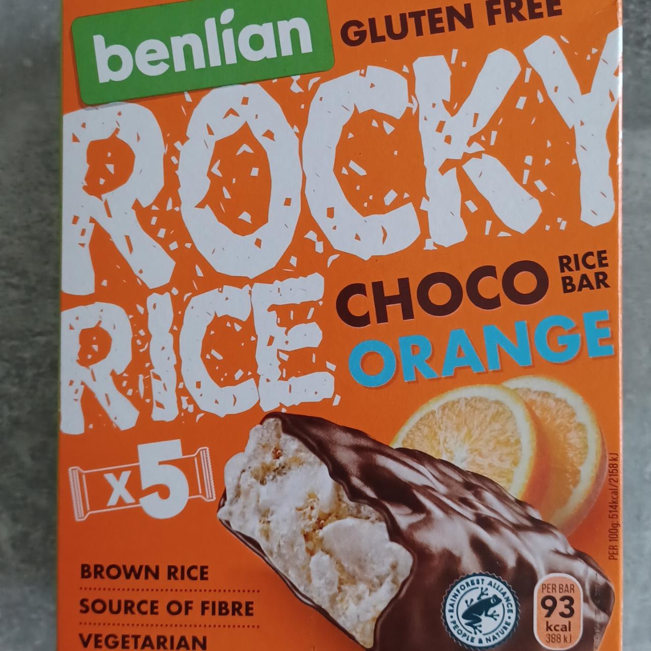 Fotografie - Rocky rice choco orange Benlian