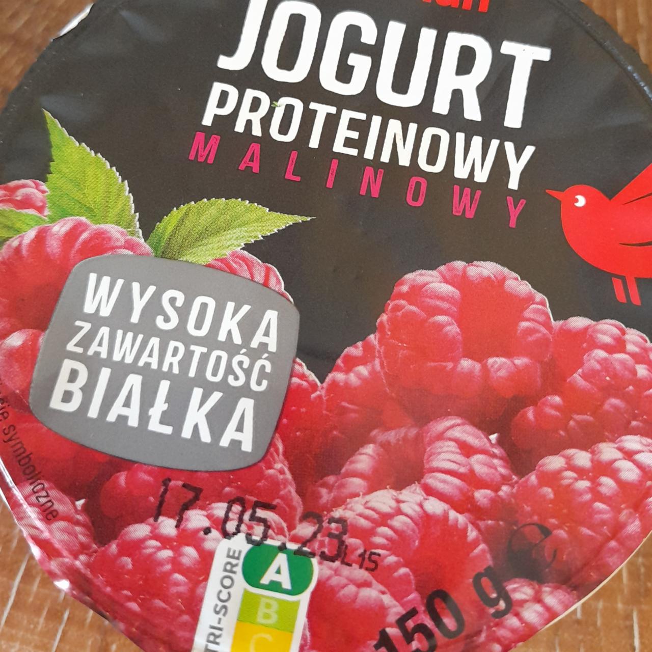 Fotografie - Jogurt proteinowy malinowy Auchan