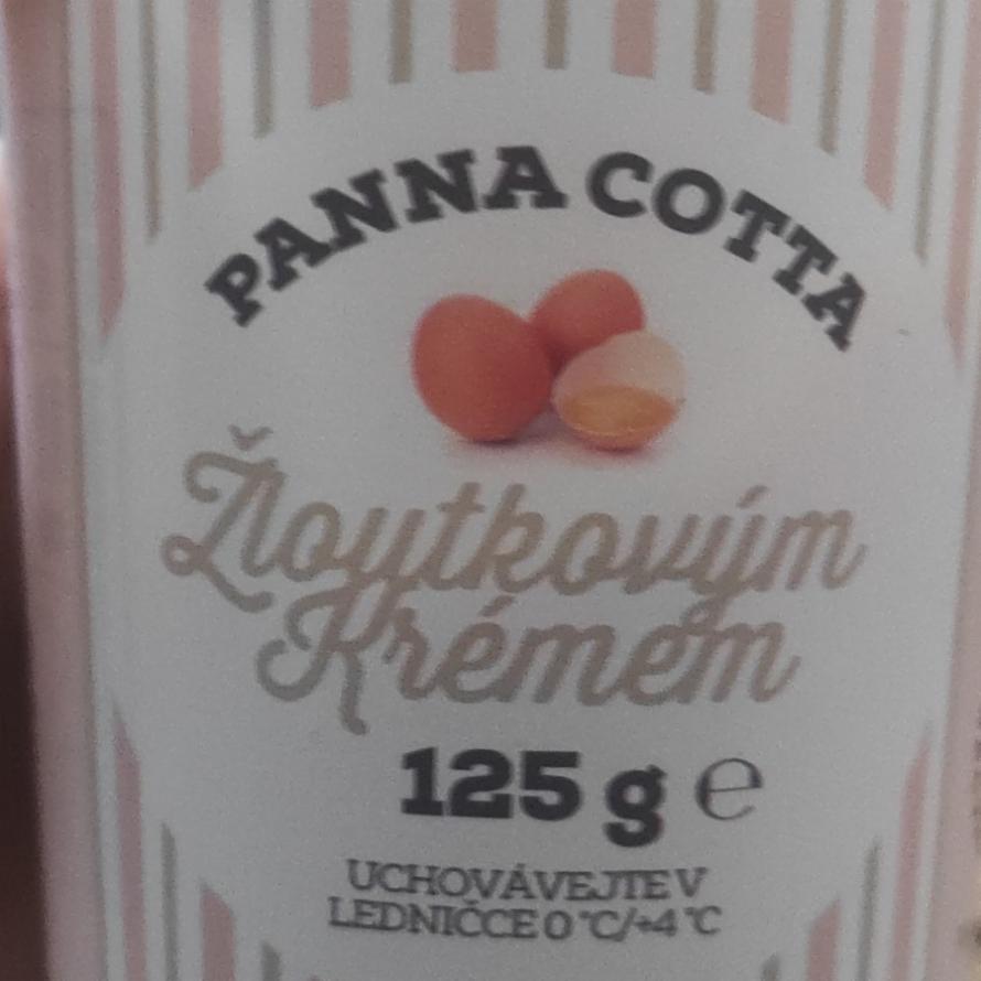 Fotografie - Panna cotta Mléčný dezert s žloutkovým krémem