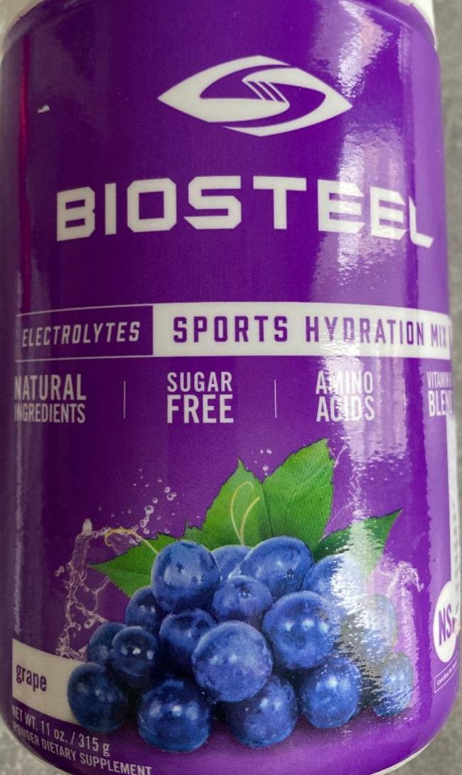 Fotografie - Sports Hydration Mix Electrolytes Grape Flavor BioSteel