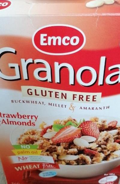 Fotografie - Granola Gluten free Strawberry & Almonds Emco