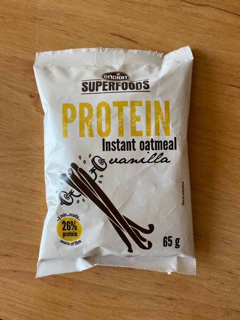 Fotografie - Superfoods protein instant oatmeal, vanilla