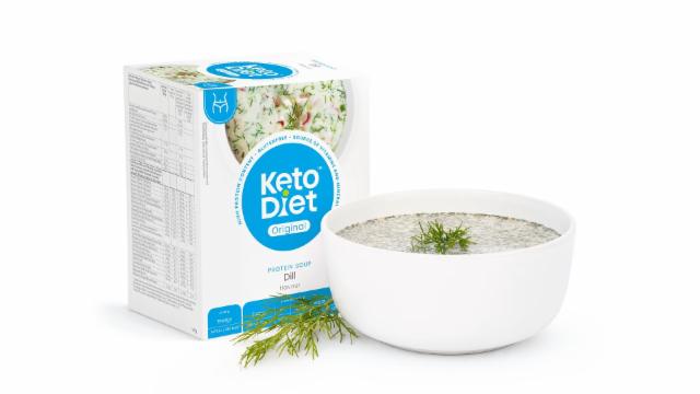 Fotografie - proteinová koprová polévka soup dill flavour KetoDiet