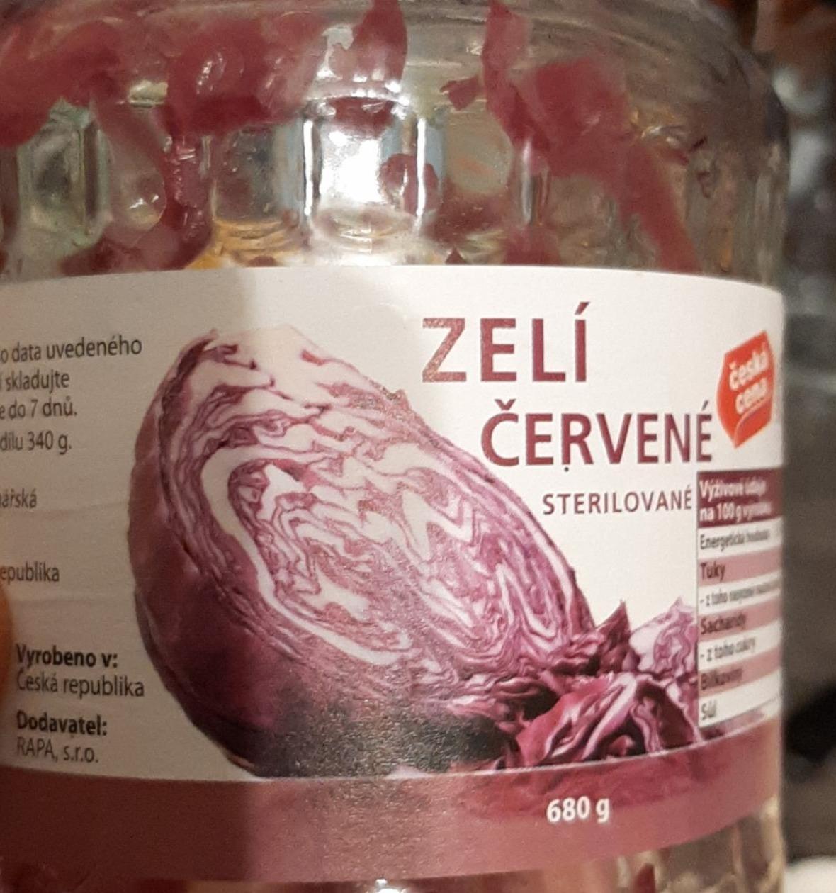 Fotografie - Zelí červené sterilizované Česká cena