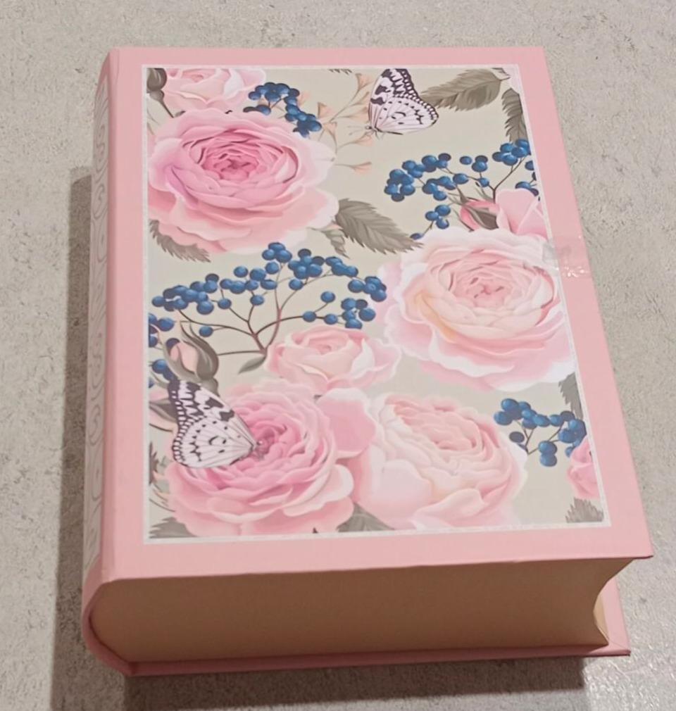 Fotografie - Bonboniéra kniha Růže s motýli