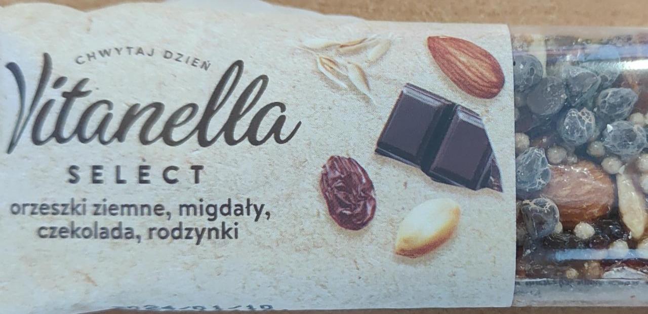 Fotografie - Orzeszki ziemne, migdaly, czekolada, rodzynki Vitanella Select
