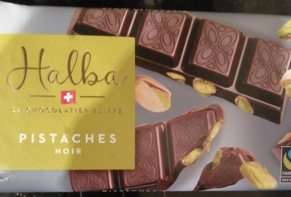 Fotografie - Swiss chocolate dark with pistachio Halka