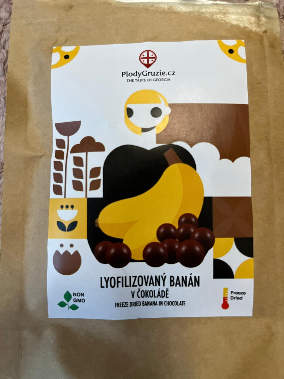 Fotografie - Lyofilizovaný banán v čokoládě PlodyGruzie.cz