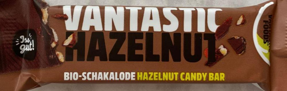 Fotografie - Vantastic hazelnut bio-schakalode hazelnut candy bar Vantastic Foods