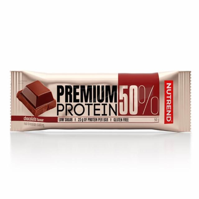 Fotografie - Premium protein 50% bar chocolate (čokoláda) Nutrend