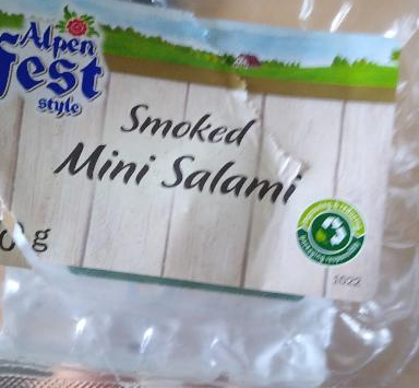 Fotografie - Smoked mini salami Alpen fest