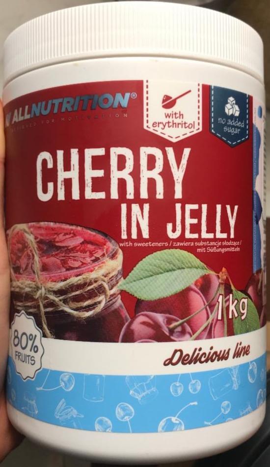 Fotografie - Cherry in jelly with erythritol Allnutrition