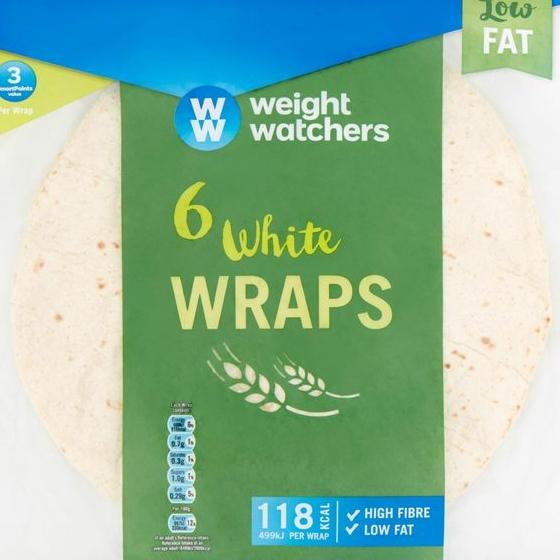 Fotografie - 6 White Wraps Weight Watchers
