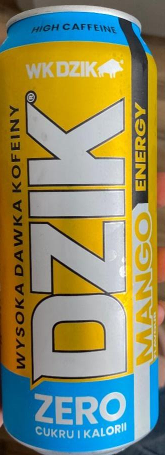 Fotografie - Energy Mango drink DZIK